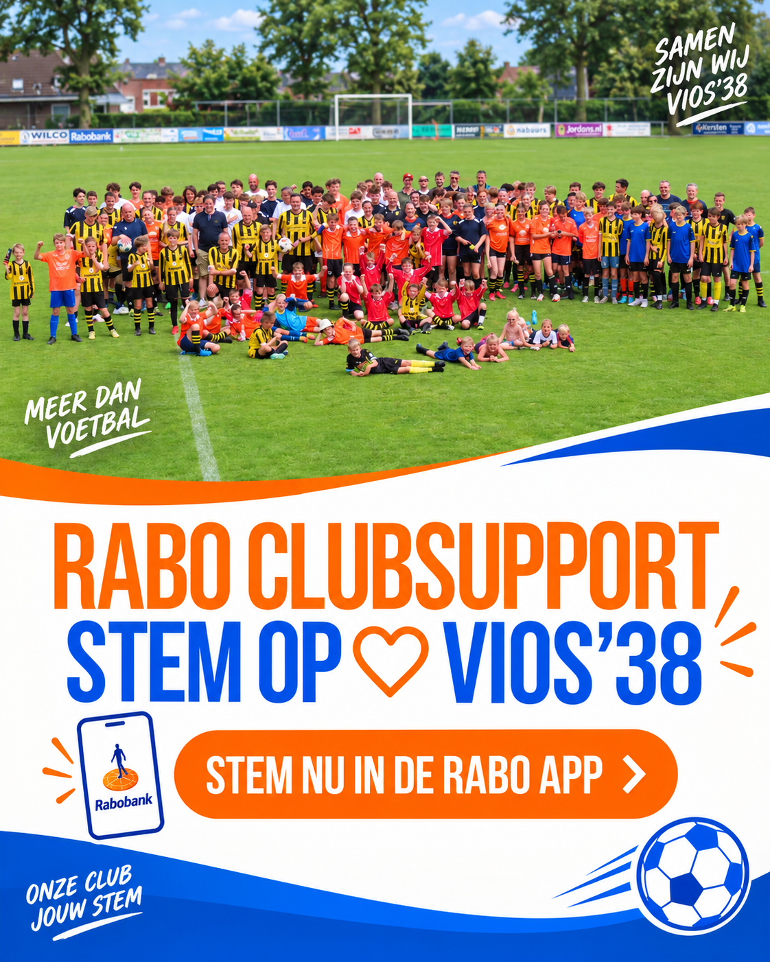 Stem op VIOS'38 met Rabo ClubSupport!