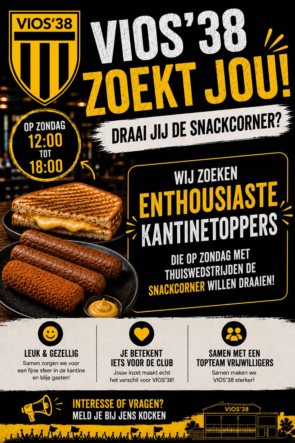 Wij zoeken enthousiaste kantinetoppers!